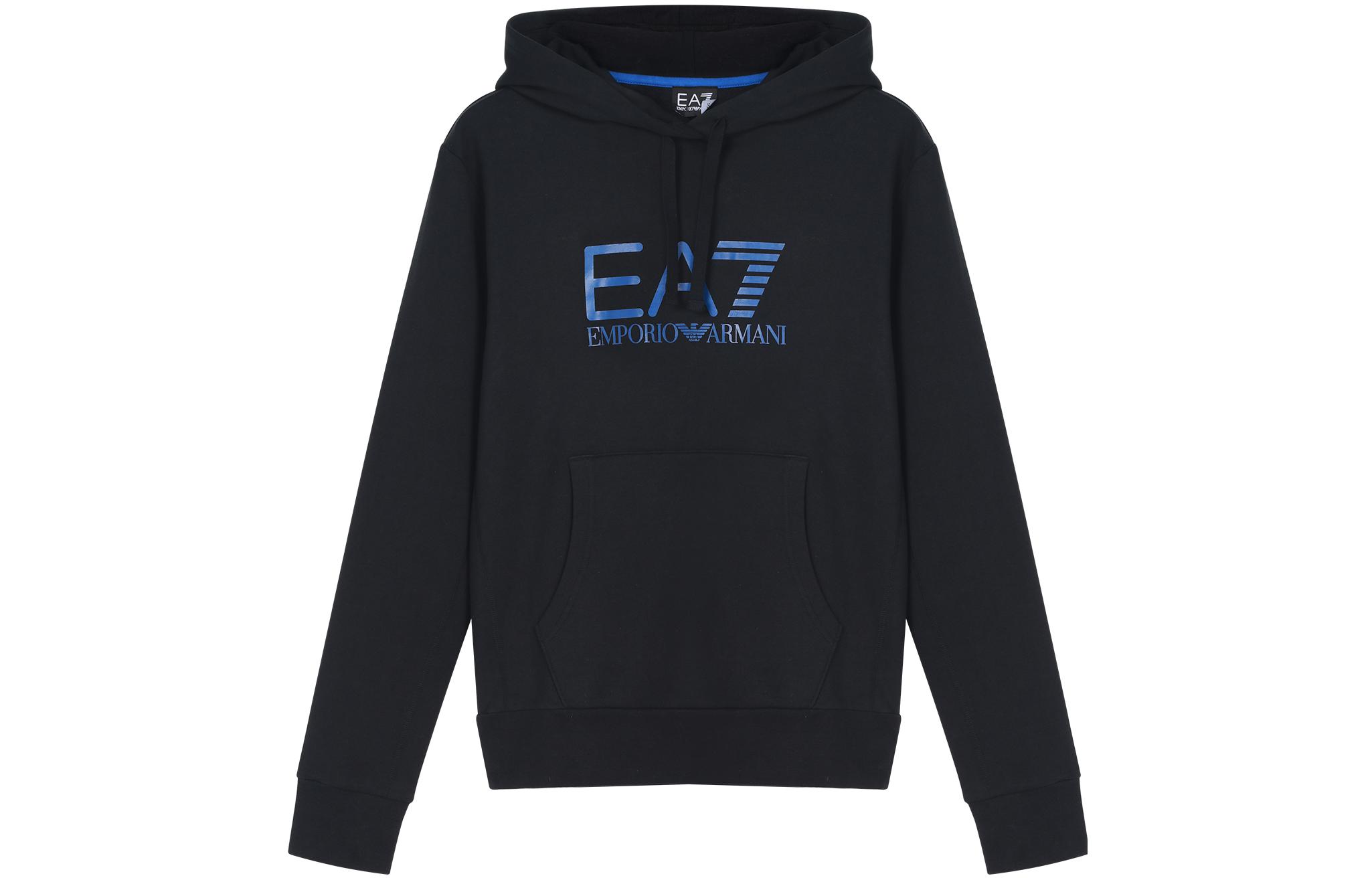 Emporio Armani EA7 Black Hoodie with Logo Print 4A259-274603-00020