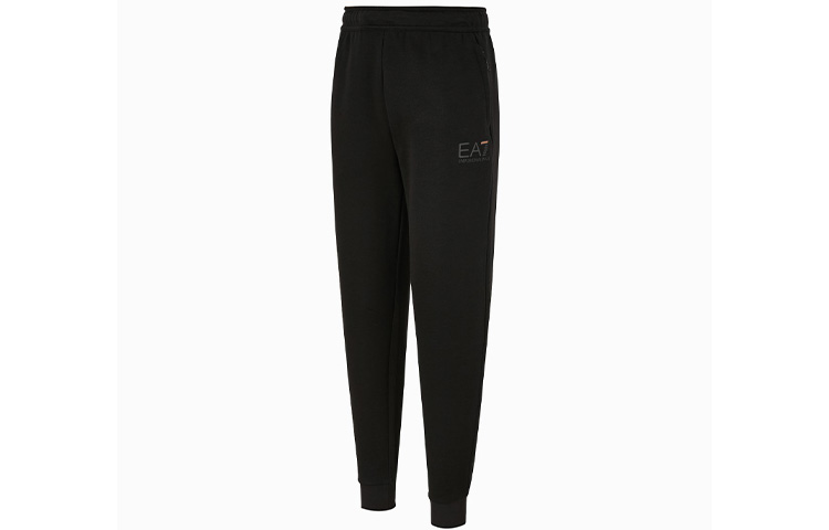 Shop Emporio Armani EA7 Black Jogger Sweatpants Casual Solid Color. 6HPP66-PJJ5Z-1200