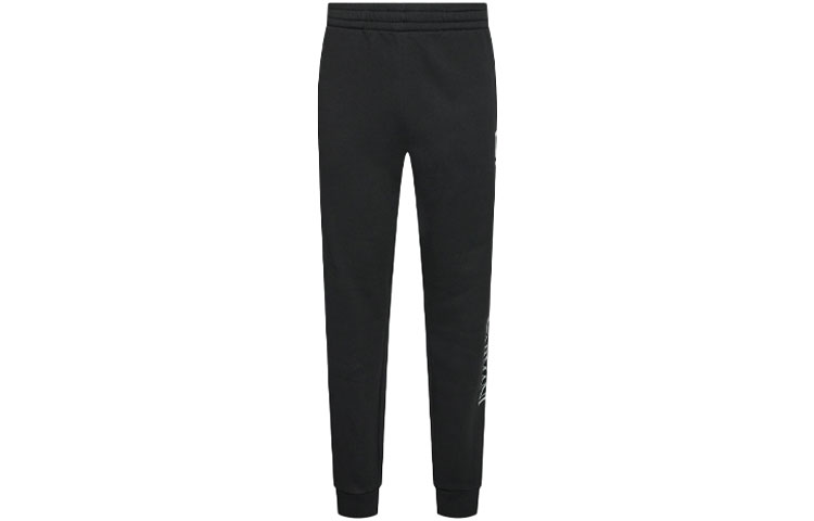Order EMPORIO ARMANI EA7 Black Jogger Sweatpants with Alphanumeric Print 8NPPB5-PJ07Z-0204
