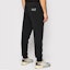 Shop EMPORIO ARMANI EA7 Black Jogger Sweatpants with Alphanumeric Print 8NPPB5-PJ07Z-0204