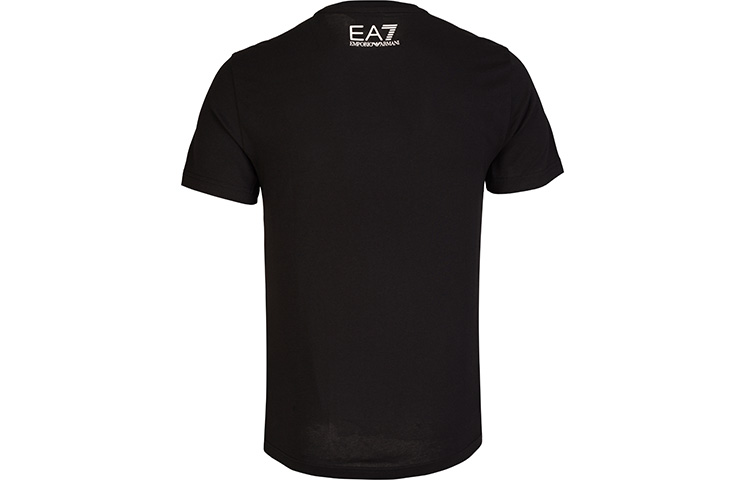 Lookbook Emporio Armani EA7 黑色字母印花圓領短袖T恤 3HPT09-PJ02Z-1200