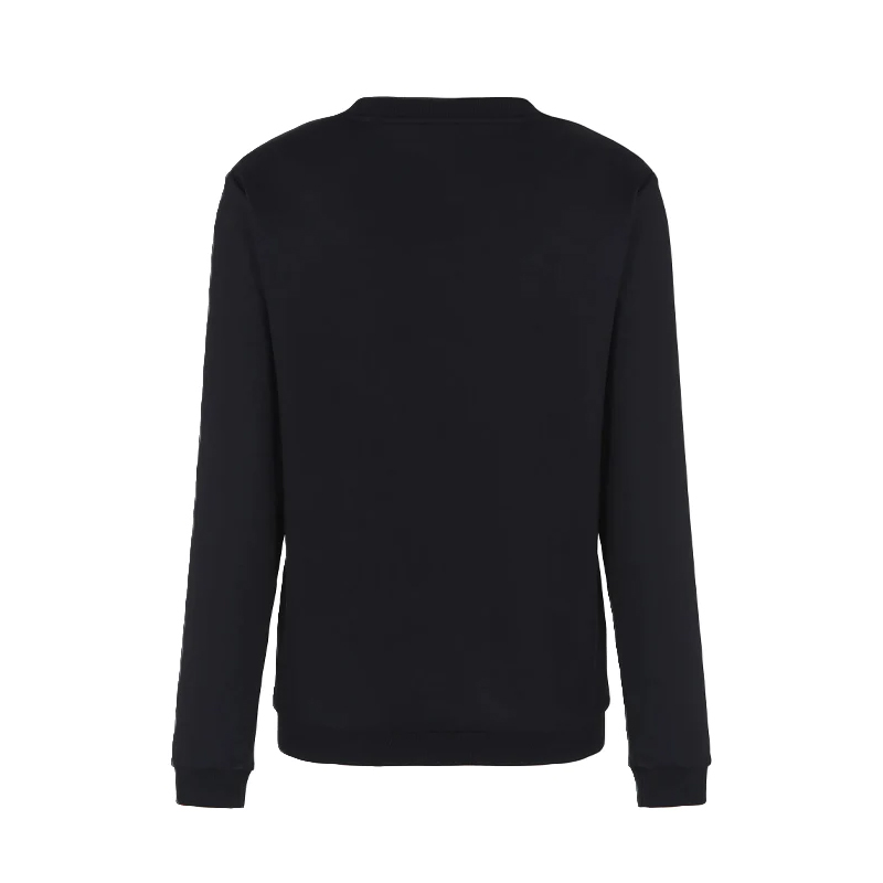 Emporio Armani EA7 Black Letter Print Long Sleeve Sweatshirt 6RPM35-PJRZZ-1200