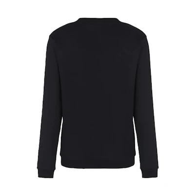 Emporio Armani EA7 Black Letter Print Long Sleeve Sweatshirt 6RPM35-PJRZZ-1200