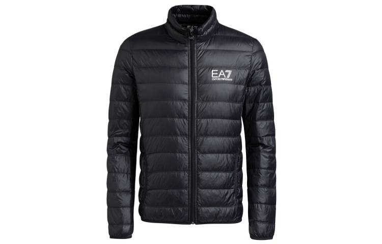 Emporio Armani EA7 Black Lightweight Logo Puffer Jacket 8NPB01-PN29Z-1200