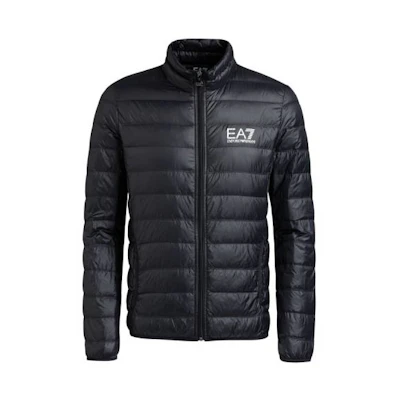 Emporio Armani EA7 Black Lightweight Logo Puffer Jacket 8NPB01-PN29Z-1200