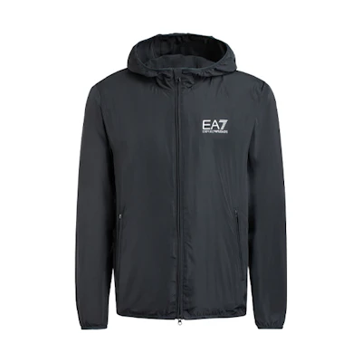 Emporio Armani EA7 Black Logo Embroidered Casual Jacket 8NPB04-PNN7Z-1200