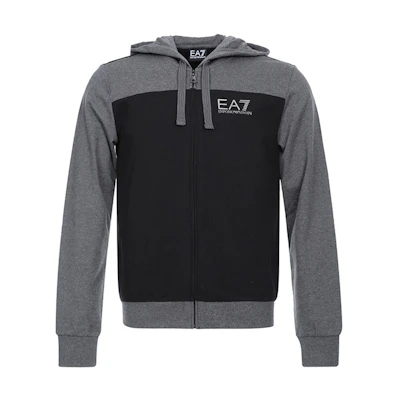 Emporio Armani EA7 Black Logo Hoodie 6ZPM40-PJ05Z-1200