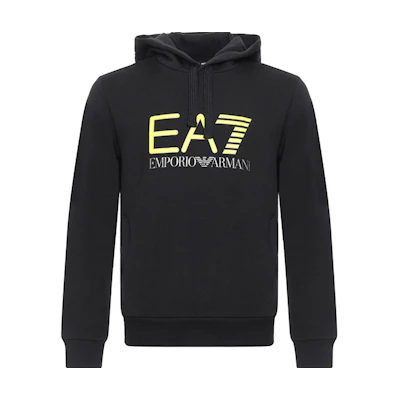 Emporio Armani EA7 Black Logo Hoodie 6ZPM46-PJ07Z-1200