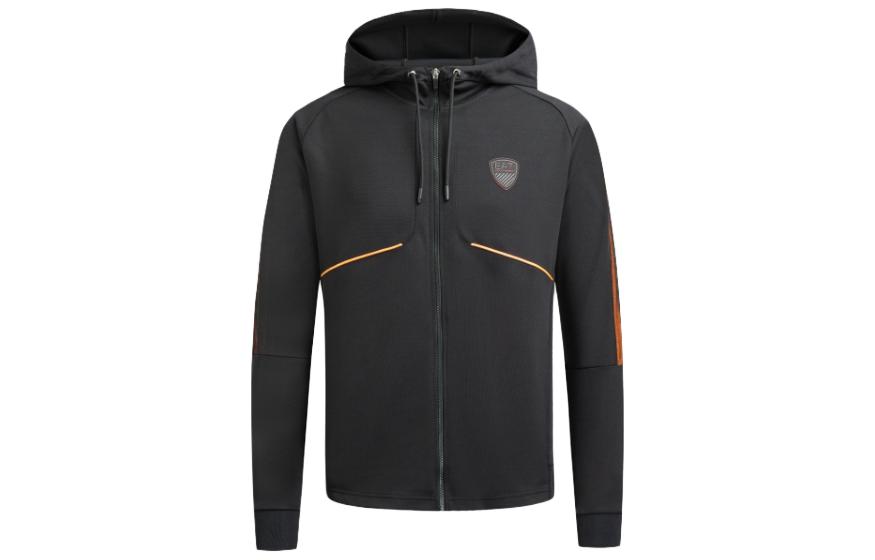 Emporio Armani EA7 Black Logo Hoodie Jacket 6KPM99-PJBLZ-1200
