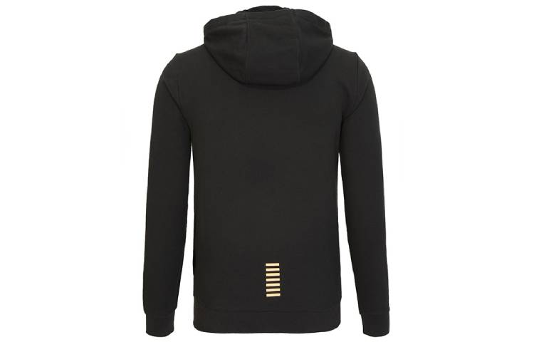 Lookbook Emporio Armani EA7 黑色標誌連帽拉鍊外套 8NPM03-PJ05Z-0208