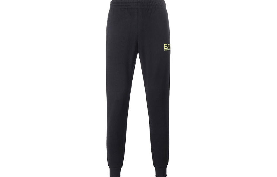 Emporio Armani EA7 Black Logo Knit Sweatpants Sportswear. 3KPP52-PJ05Z-1200