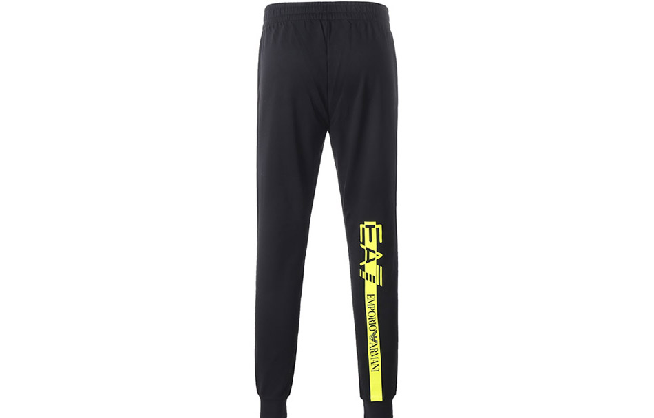 Lookbook Emporio Armani EA7 Black Logo Knit Sweatpants Sportswear. 3KPP52-PJ05Z-1200