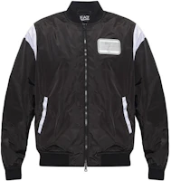 Emporio Armani EA7 Black Logo Print Bomber Jacket 3RPB08-PNAZZ-1200 Emporio Armani EA7 Black Logo Print Bomber Jacket 3RPB08-PNAZZ-1200