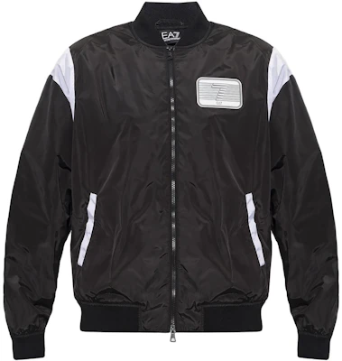 Emporio Armani EA7 黑色標誌印花飛行夾克 3RPB08-PNAZZ-1200 Order Emporio Armani EA7 黑色標誌印花飛行夾克 3RPB08-PNAZZ-1200