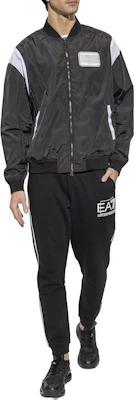 Emporio Armani EA7 黑色標誌印花飛行夾克 3RPB08-PNAZZ-1200 Lookbook Emporio Armani EA7 黑色標誌印花飛行夾克 3RPB08-PNAZZ-1200