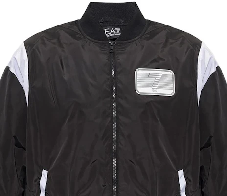 Emporio Armani EA7 黑色標誌印花飛行夾克 3RPB08-PNAZZ-1200 Details for Emporio Armani EA7 黑色標誌印花飛行夾克 3RPB08-PNAZZ-1200