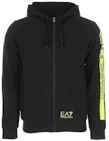 Emporio Armani EA7 Black Logo Print Colorblock Zip-Up Sweatshirt 3KPM28-PJ05Z-1200 Emporio Armani EA7 Black Logo Print Colorblock Zip-Up Sweatshirt 3KPM28-PJ05Z-1200