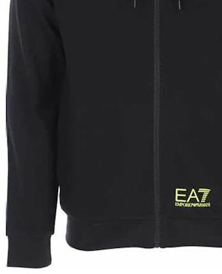 Emporio Armani EA7 Jaket Hitam Logo Print Colorblock Zip-Up Sweatshirt 3KPM28-PJ05Z-1200 Details for Emporio Armani EA7 Jaket Hitam Logo Print Colorblock Zip-Up Sweatshirt 3KPM28-PJ05Z-1200