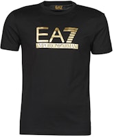 Emporio Armani EA7 Black Logo Print Crew Neck Short Sleeve T-Shirt. 3KPT87-PJM9Z-1200 Emporio Armani EA7 Black Logo Print Crew Neck Short Sleeve T-Shirt. 3KPT87-PJM9Z-1200