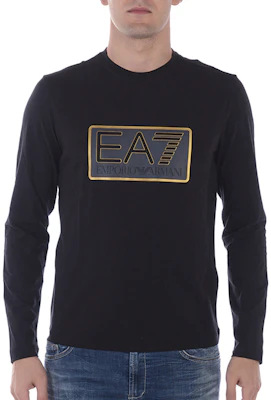 安普里奥阿玛尼EA7黑色标志印花圆领套头卫衣 6ZPM60-PJ05Z-1200 Shop 安普里奥阿玛尼EA7黑色标志印花圆领套头卫衣 6ZPM60-PJ05Z-1200