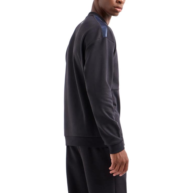 Emporio Armani EA7 Black Logo Print Crewneck Pullover Sweatshirt FW24 6DPM23-PJUWZ-1771 圖 4