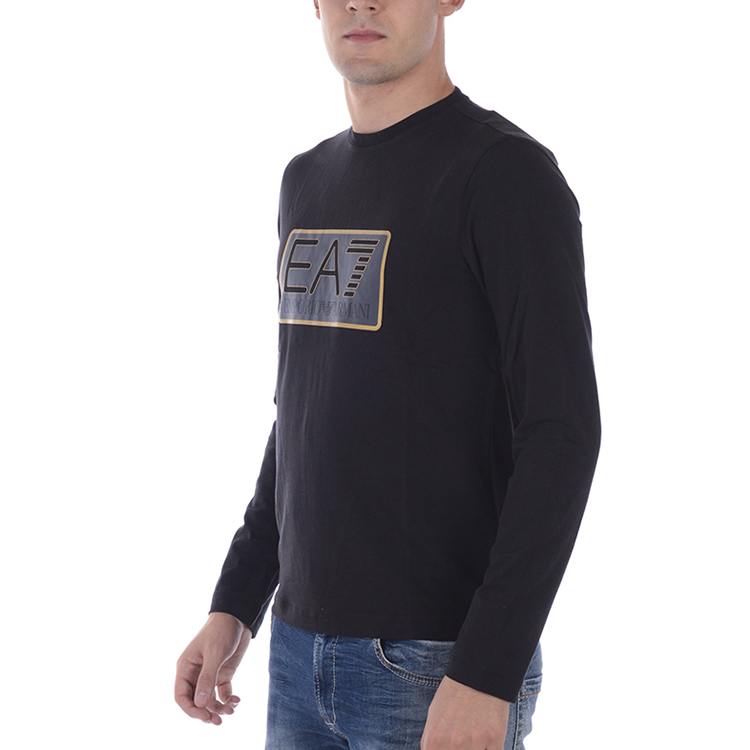 Details for 安普里奥阿玛尼EA7黑色标志印花圆领套头卫衣 6ZPM60-PJ05Z-1200