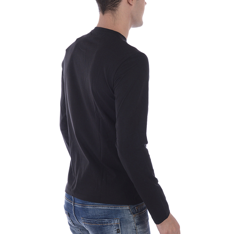 Sizing 安普里奥阿玛尼EA7黑色标志印花圆领套头卫衣 6ZPM60-PJ05Z-1200