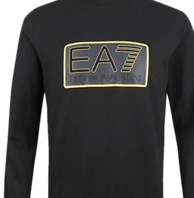 安普里奥阿玛尼EA7黑色标志印花圆领套头卫衣 6ZPM60-PJ05Z-1200 Cheap 安普里奥阿玛尼EA7黑色标志印花圆领套头卫衣 6ZPM60-PJ05Z-1200