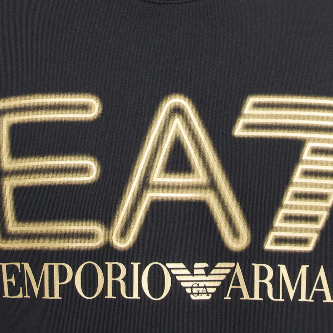 Details for Emporio Armani EA7 黑色Logo印花長袖圓領衛衣 SS24 3DPM63-PJSHZ-0208
