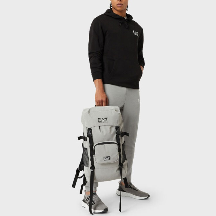 Purchase Emporio Armani EA7 Hoodie Hitam Cetakan Logo Sweater 3LPM61-PJEQZ-1200