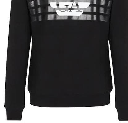 Emporio Armani EA7 Hoodie Hitam Cetakan Logo Sweater 3LPM61-PJEQZ-1200 Sizing Emporio Armani EA7 Hoodie Hitam Cetakan Logo Sweater 3LPM61-PJEQZ-1200