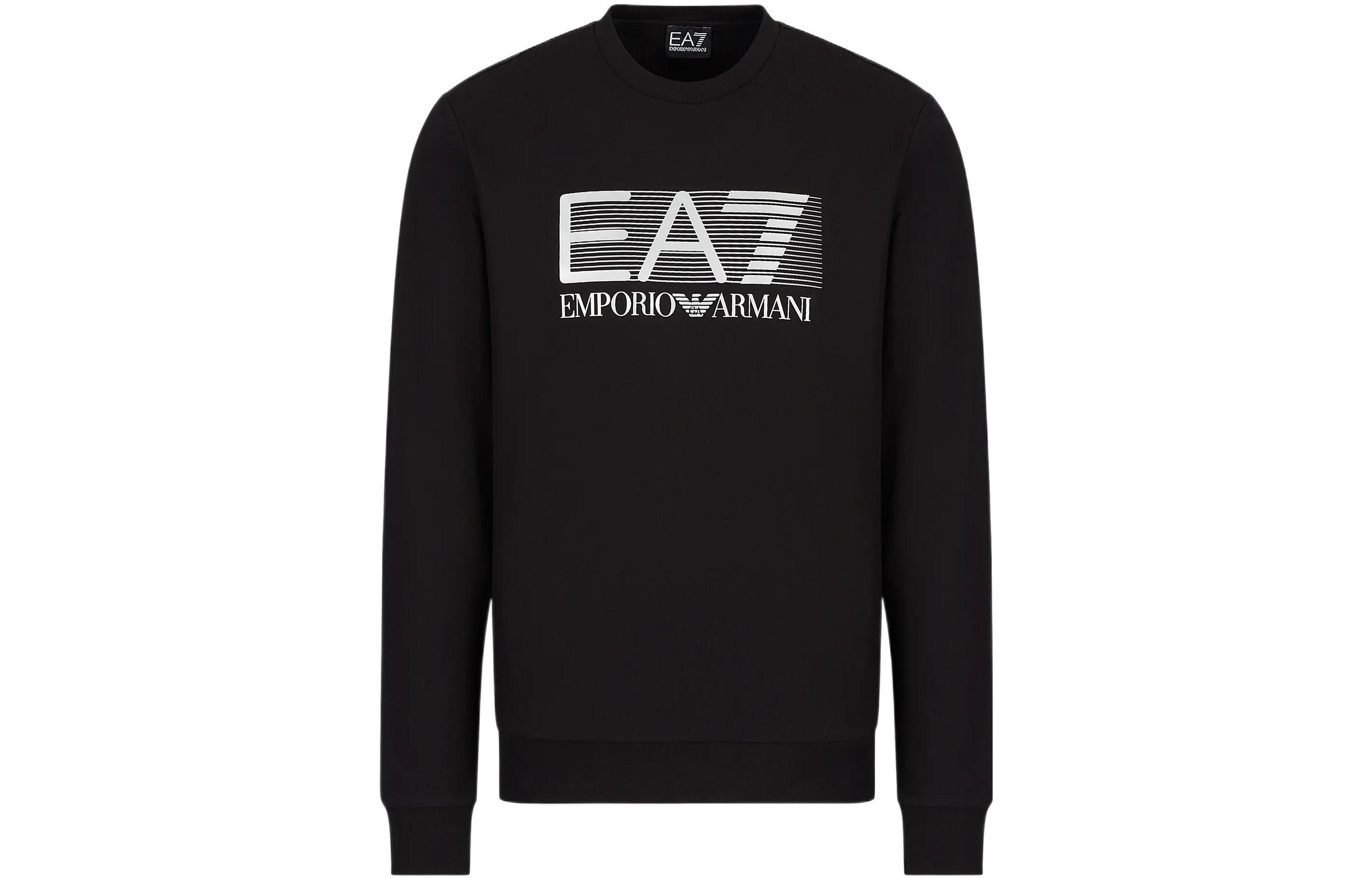 Emporio Armani EA7 Black Logo Print Pullover Crewneck Sweatshirt SS22 6LPM60-PJ05Z-0200 圖 2