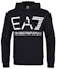 Buy Emporio Armani EA7 Black Logo Print Pullover Hoodie Long Sleeve Casual. 6KPM69-PJBWZ-1200
