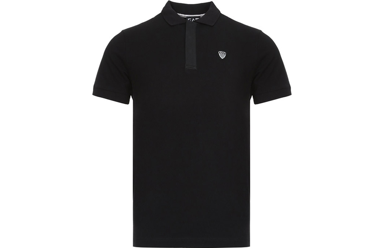Emporio Armani EA7 Black Logo Print Short Sleeve Polo Shirt 3GPF09-PJP8Z-1200 圖 3