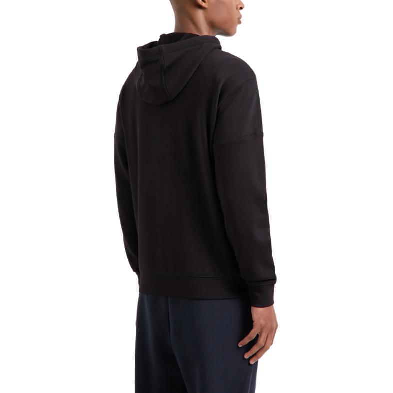 Emporio Armani EA7 Black Logo Tape Hoodie Full-Zip Sweatshirt 6DPM12-PJOGZ-1200 圖 4