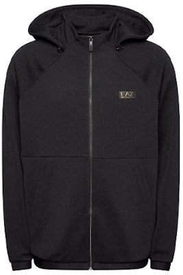 Emporio Armani EA7 Black Logo Zip Hoodie 6HPMA9-PJG1Z-1200 Buy Emporio Armani EA7 Black Logo Zip Hoodie 6HPMA9-PJG1Z-1200