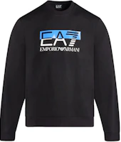 Emporio Armani EA7 Black Long-Sleeve Sweatshirt with Logo Print 6RPM60-PJ05Z-1200 Emporio Armani EA7 Black Long-Sleeve Sweatshirt with Logo Print 6RPM60-PJ05Z-1200