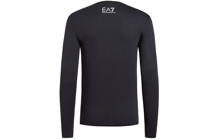 Lookbook EMPORIO ARMANI EA7 黑色長袖T恤 斜向標誌設計 6HPT37-PJ7CZ-1200