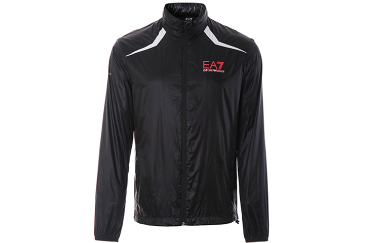 Emporio Armani EA7 Black Polyester Long-Sleeve Jacket 3YPB04-PN35Z-1200