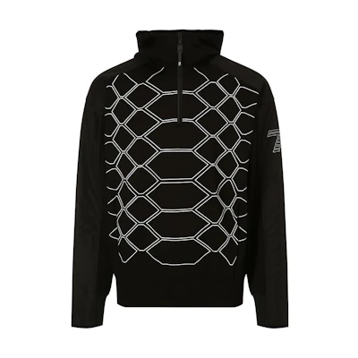 Emporio Armani EA7 Black Printed Half-Zip Long-Sleeve Sweatshirt 6ZPM29-PJQ0Z-1200