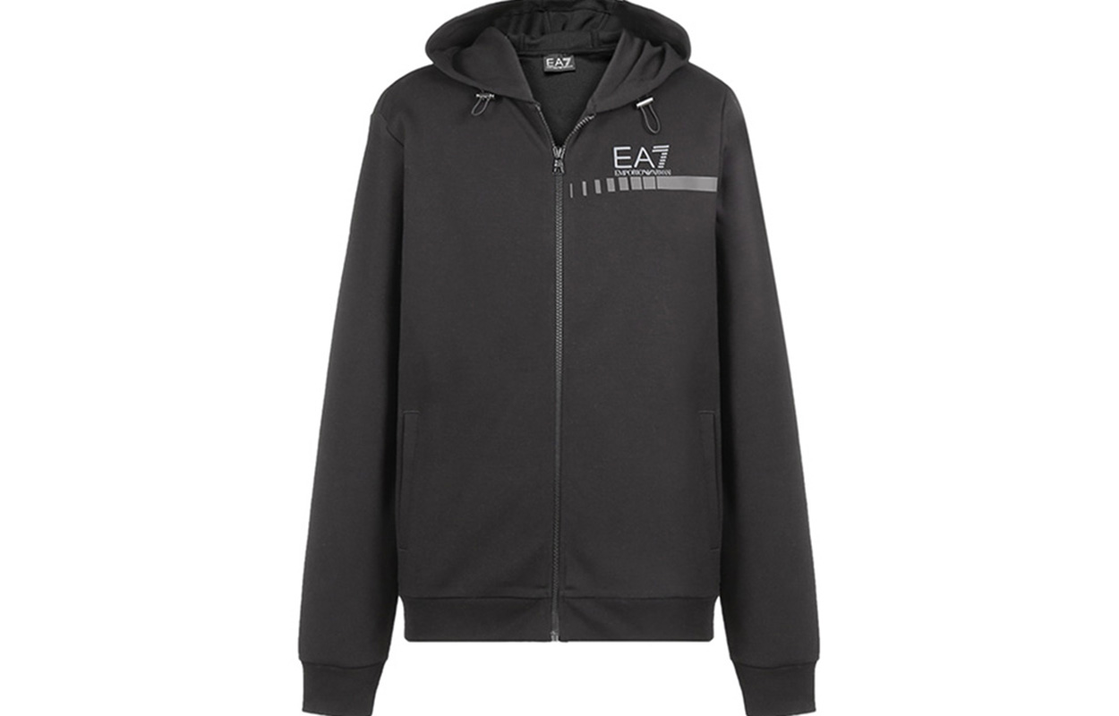 Order 엠포리오 아르마니 EA7 블랙 프린트 후드 자켓 6HPM82-PJ8NZ-1200
