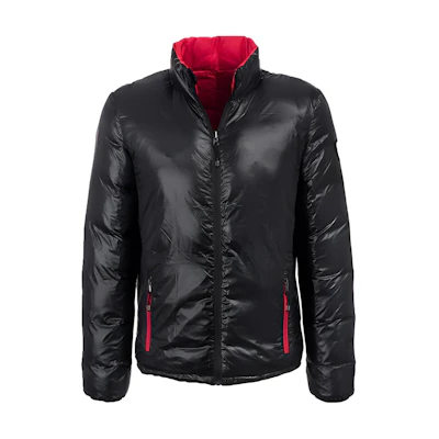 Emporio Armani EA7 Black Puffer Jacket with High Collar and Full Zip 271471-4A385-00020