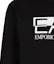 Sizing Emporio Armani EA7 黑色字母数字印花套头衫 6RPM60-PJ05Z-0200
