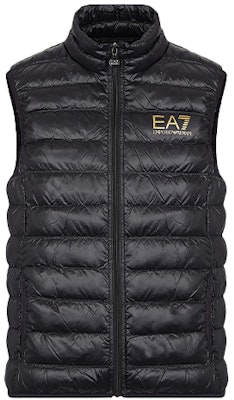 Emporio Armani EA7 Black Quilted Logo Puffer Vest 8NPQ01-PN29Z-0208 Buy Emporio Armani EA7 Black Quilted Logo Puffer Vest 8NPQ01-PN29Z-0208