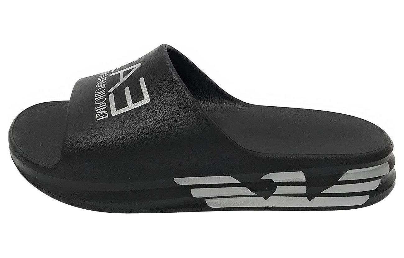Emporio Armani EA7 Black Slide Sandals EVA Quick-Dry XBP008XK337N763