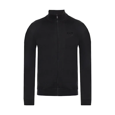 Emporio Armani EA7 Black Solid Color Long Sleeve Jacket 3GPM54-PJ05Z-1200