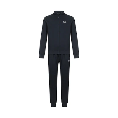 Emporio Armani EA7 Black Solid Print Casual Tracksuit Set 8NPV51-PJ05Z-1200