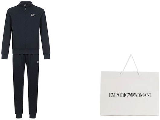 Emporio Armani EA7 Black Solid Print Casual Tracksuit Set 8NPV51-PJ05Z-1200 Shop Emporio Armani EA7 Black Solid Print Casual Tracksuit Set 8NPV51-PJ05Z-1200