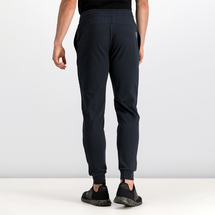 Cheap Emporio Armani EA7 Black Solid Print Casual Tracksuit Set 8NPV51-PJ05Z-1200