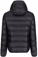 Lookbook EMPORIO ARMANI EA7 黑色素面拉鍊連帽羽絨外套 6GPB64-PNN3Z-1200